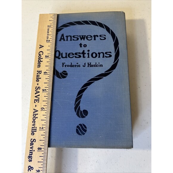 Answers To Questions Hardcover Book by Frederic J Haskin 1926 Homeschooling Gem - Picture 5 of 16
